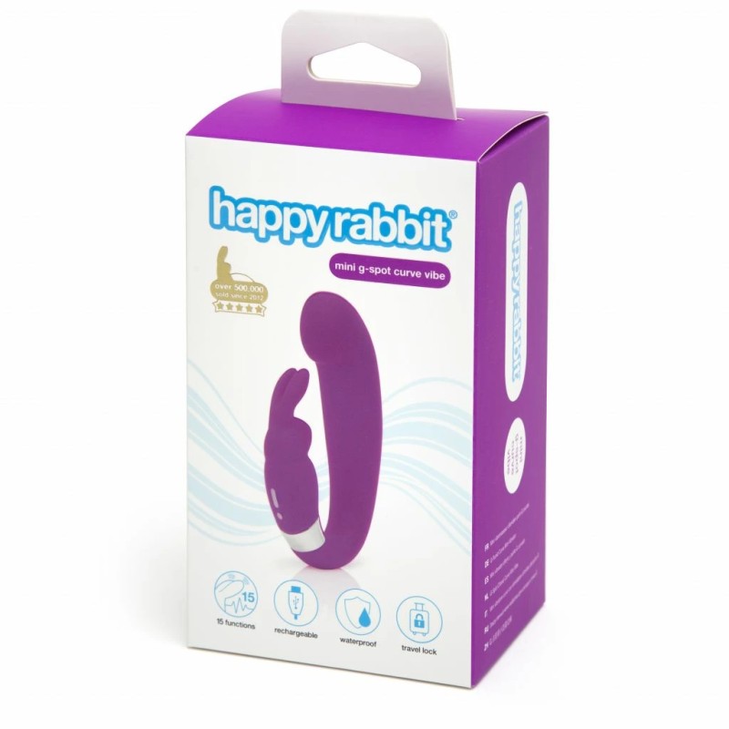 Wibrator - Happy Rabbit G-Spot Clitoral Curve Vibrator